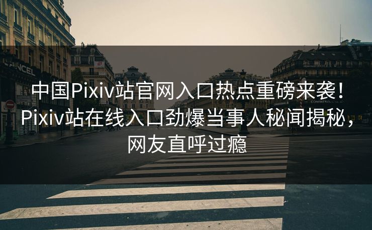 中国Pixiv站官网入口热点重磅来袭！Pixiv站在线入口劲爆当事人秘闻揭秘，网友直呼过瘾